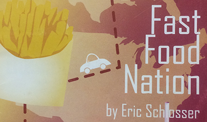 book cover " Fast Food Nation" by Eric Schosser