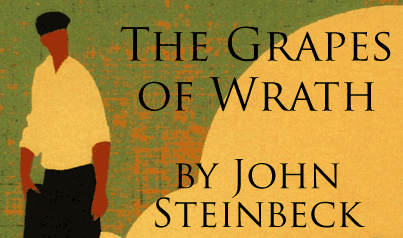 book cover "The Grapes of Wrath" by John Steinbeck