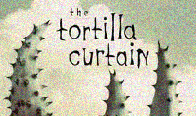 book cover "The Tortilla Curtain"