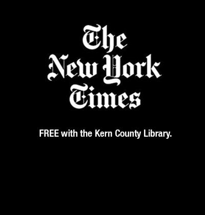 The New York Times FREE with the Kern County Library.